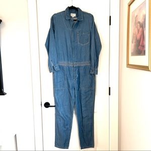 EUC Current/Elliott Denim Chambray Jean Jumper Jumpsuit Coveralls Womens